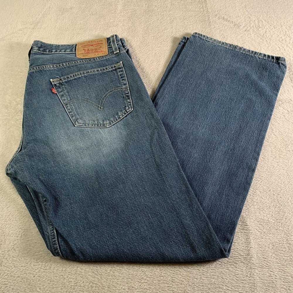 Vintage Levis 529 Jeans Men 38x34 (Tag 36x34) Blue Low Rise Straight Medium Wash